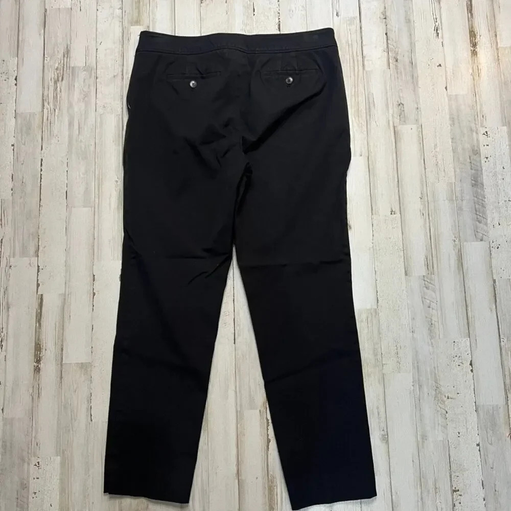 Talbots Women's Black‎ Chatham Chino Pants Size 10 Straight Leg - Picture 3 of 3
